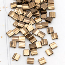 Load image into Gallery viewer, Dark Bronze Tila Beads

