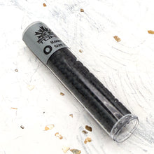 Load image into Gallery viewer, 11/0 Round Opaque Frosted Jet Seed Bead Tube
