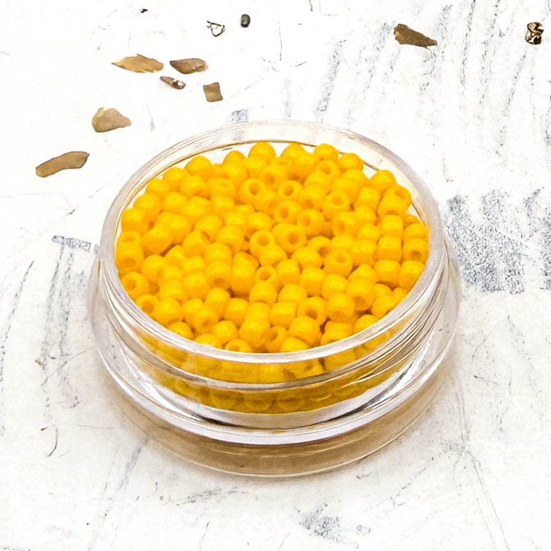 11/0 Round Opaque Corn on the Cob Seed Bead Tube