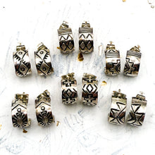 Load image into Gallery viewer, Womens' Silver Tribal Earring Pair
