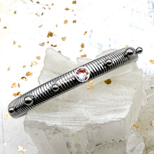 Load image into Gallery viewer, Slim, Stretchy, and Silver Women&#39;s Bracelet-Warm Colors
