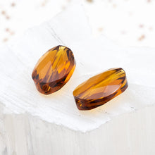 Load image into Gallery viewer, 14x10mm Topaz Premium Austrian Crystal Oval Bead Pair
