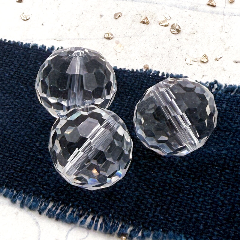 Clear Suncatcher Crystal Bead Set - 3pcs