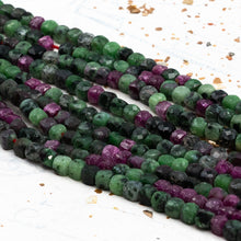 Load image into Gallery viewer, Ruby Zoisite Bead Strand
