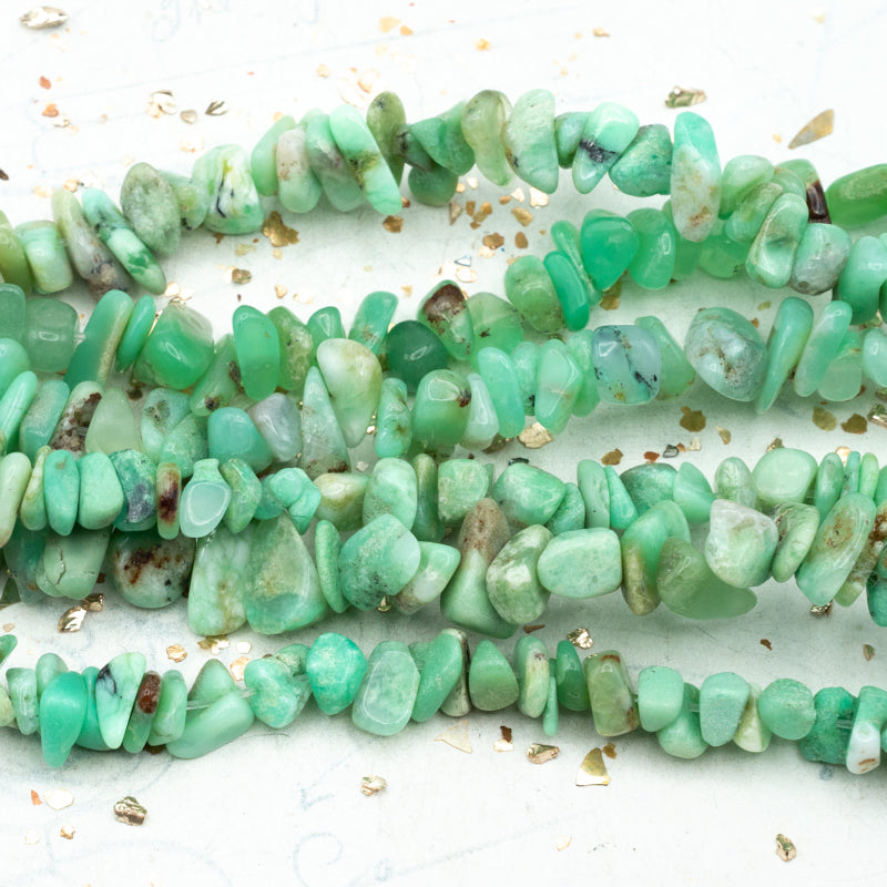 Chrysoprase Stone Bead Strand