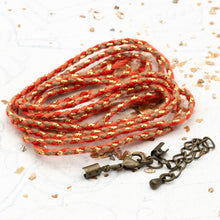 Load image into Gallery viewer, Autumn Air  Braided Cord Necklace Kit - Paris Find!
