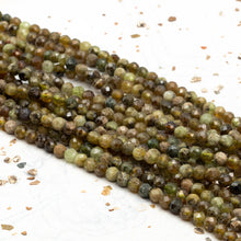 Load image into Gallery viewer, Green Garnet Stone Bead Strand
