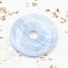 Load image into Gallery viewer, Blue-Lace Agate Donut - 1pc
