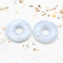 Load image into Gallery viewer, Blue-Lace Agate Donut Pair
