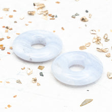 Load image into Gallery viewer, Blue-Lace Agate Donut Pair
