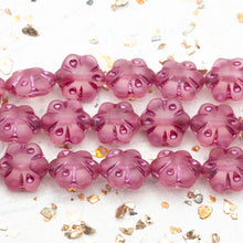 Load image into Gallery viewer, Magenta Flowers Czech Bead Strand
