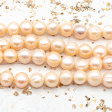 Load image into Gallery viewer, Peachy Large Hole Pearl Strand
