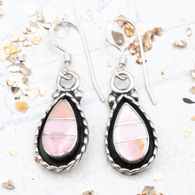 Load image into Gallery viewer, Gorgeous Pink and Sterling Silver Shell Earring Pair
