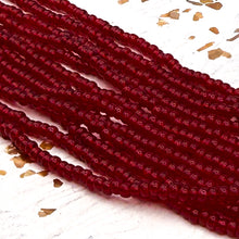 Load image into Gallery viewer, 8/0 Rock Around Red Seed Bead Hank
