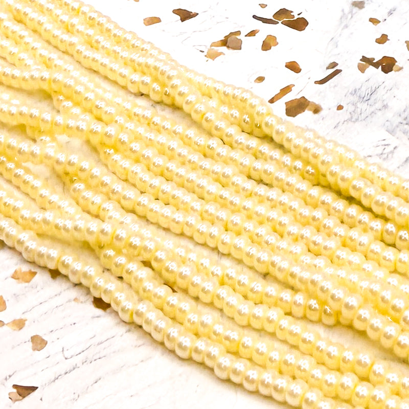 8/0 Positive Pearl Seed Bead Hank