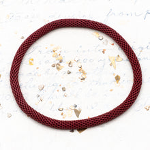 Load image into Gallery viewer, Rich Red Mesh Chain Stretch Bracelet  - Paris Find!
