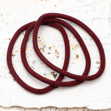 Load image into Gallery viewer, Rich Red Mesh Chain Stretch Bracelet  - Paris Find!
