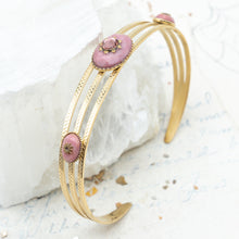 Load image into Gallery viewer, Pink Stone Open Cuff  - Paris Find!
