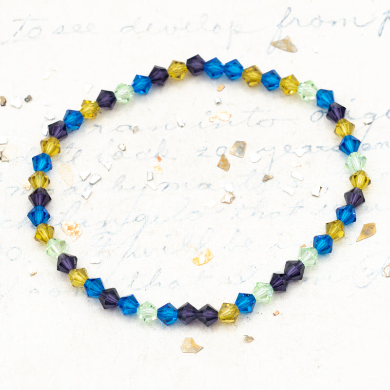 Starry Night Crystal Stretch Bracelet  - Paris Find!