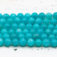Load image into Gallery viewer, 8mm AAA Natural Amazonite Round Gemstone Bead Strand
