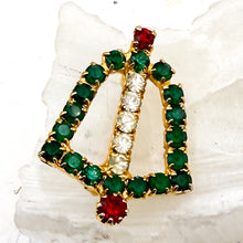 Load image into Gallery viewer, Christmas Bell Rhinestone Brooch

