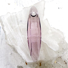 Load image into Gallery viewer, 40mm Light Amethyst Ellipse Pendant
