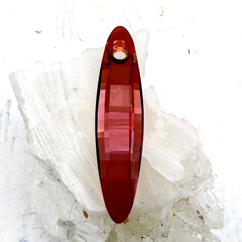 48mm Red Magma Ellipse Pendant