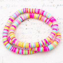 Load image into Gallery viewer, 6mm Colorful Mix Handmade Polymer Clay Heishi Bead Strand
