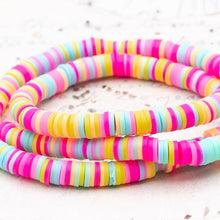 Load image into Gallery viewer, 6mm Colorful Mix Handmade Polymer Clay Heishi Bead Strand
