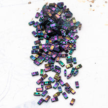 Load image into Gallery viewer, Dark Plum Half Tila Beads
