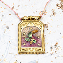 Load image into Gallery viewer, Toucan Pendant and Gemstone Necklace - Paris Find
