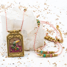 Load image into Gallery viewer, Toucan Pendant and Gemstone Necklace - Paris Find
