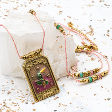 Load image into Gallery viewer, Toucan Pendant and Gemstone Necklace - Paris Find
