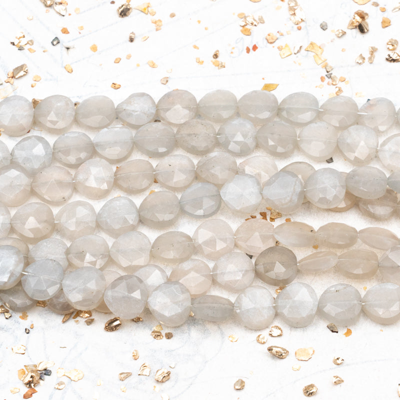 Gray Moonstone Gemstone Strand