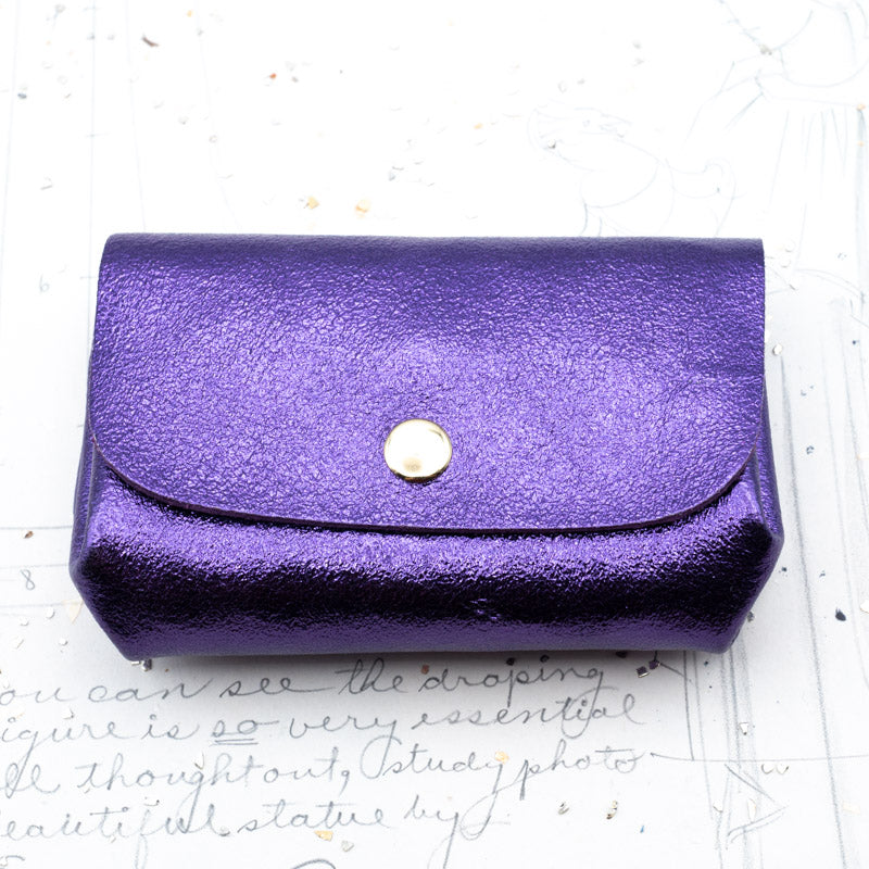 Purple 3-Pocket Pouch - Paris Find!