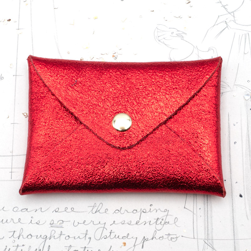 Bright Red Pocket Pouch - Paris Find!