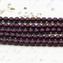 Load image into Gallery viewer, 3mm Elderberry Premium Crystal Pearl Bead Strand - 3 Inches
