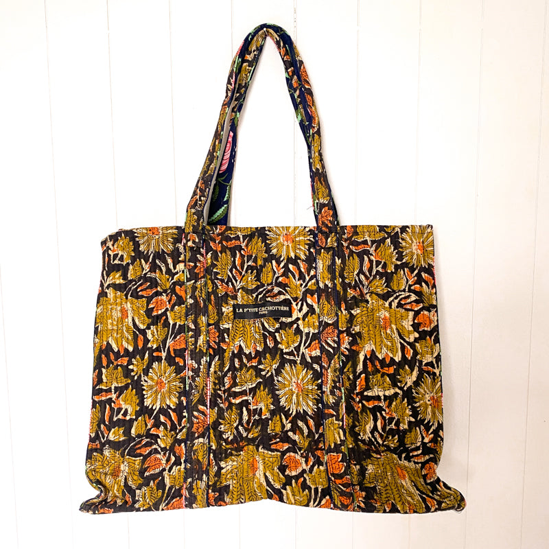 Candie's Moody Floral Reversible Tote Bag - Paris Find!