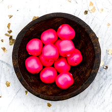 Load image into Gallery viewer, 8mm Neon Pink Premium Crystal Pearl Beads - 12 pcs
