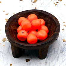 Load image into Gallery viewer, 8mm Neon Orange Premium Crystal Pearl Beads - 12 pcs

