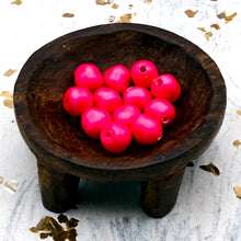Load image into Gallery viewer, 6mm Neon Pink Premium Crystal Pearl Beads - 12 pcs

