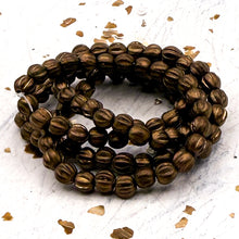 Load image into Gallery viewer, 4mm Melon Bronze Bead Strand
