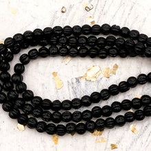 Load image into Gallery viewer, Pre-Order 3mm Melon Black Bead Strand
