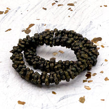 Load image into Gallery viewer, 4mm Forget-Me-Not Spacers Black with Etched, Picasso, and Gold Finishes
