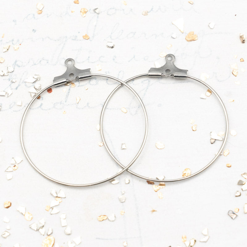 30mm Beading Hoop Pair