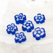 Load image into Gallery viewer, Bright Blue Bouquet of Flower Beads - 6pcs - Paris Find
