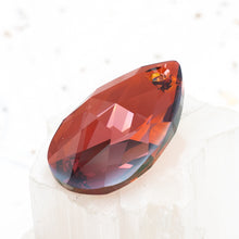 Load image into Gallery viewer, Pre-Order 38mm Red Magma Pear-Shaped Premium Crystal Pendant
