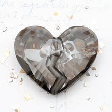 Load image into Gallery viewer, Pre-Order 36mm Large Satin Forever 1 Heart Premium Crystal Pendant
