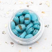 Load image into Gallery viewer, Turquoise Vintage Glass Bead Jar - Paris Find
