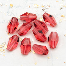 Load image into Gallery viewer, Discontinued - 12x8mm Padparadscha Premium Crystal Bead Set - 10pcs
